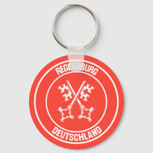 Regensburg Round Emblem Key Ring
