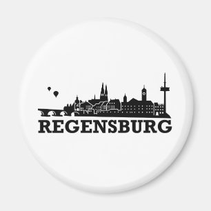 Regensburg Skyline Magnet