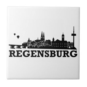 Regensburg Skyline Tile