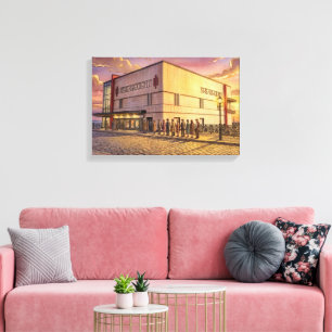 Regent Cinema at Sunset, Redcar Canvas Print