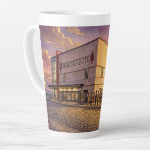 Regent Cinema at Sunset, Redcar Latte Mug