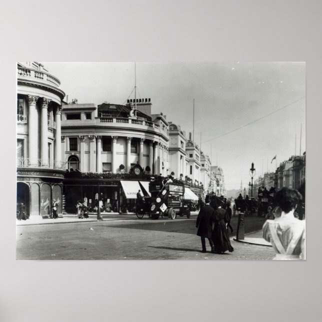 Regent Street, London, c.1900 Poster (Front)