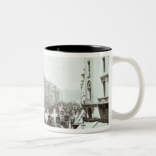 Regent Street, London c.1900 Two-Tone Coffee Mug