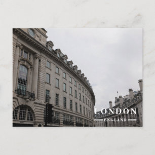 Regent Street London Curved Architecture Facade Holiday Postcard