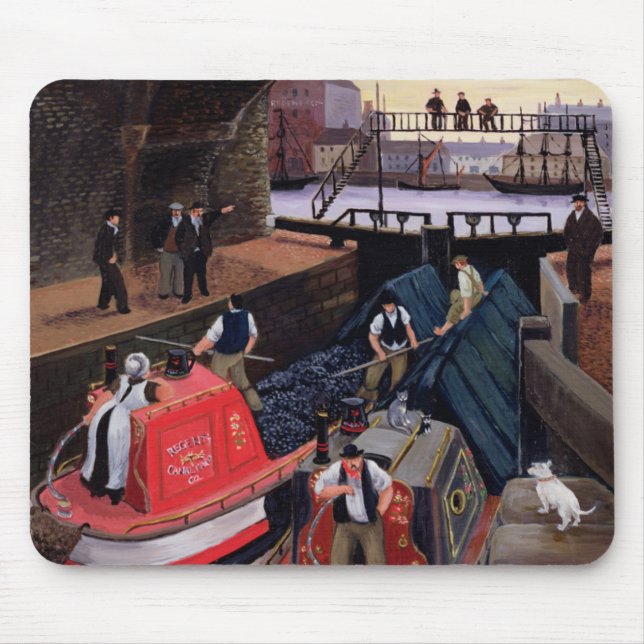 Regent's Canal Lock Mouse Mat (Front)
