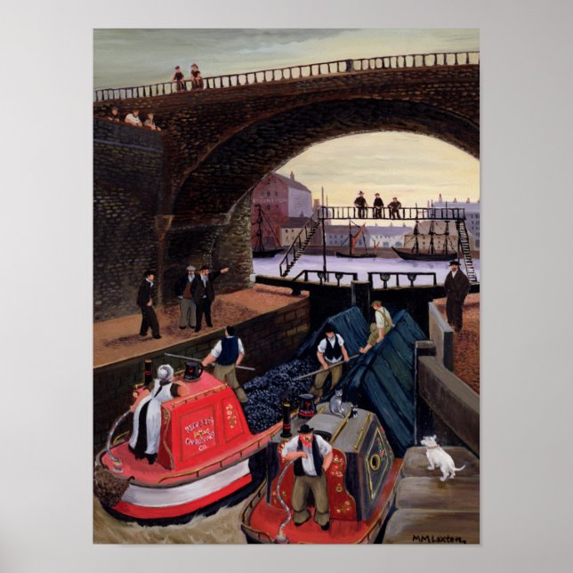 Regent's Canal Lock Poster (Front)