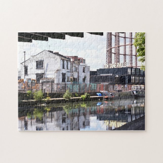 Regent's Canal Reflection London United Kingdom UK Jigsaw Puzzle (Horizontal)
