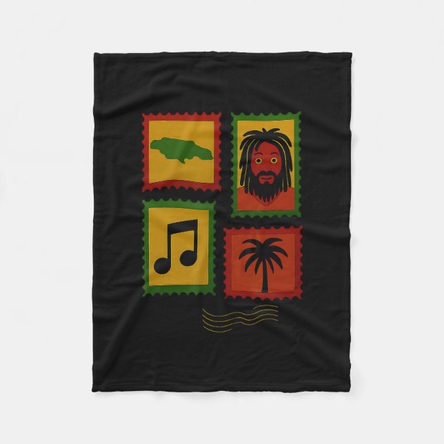 Reggae2  fleece blanket (Front)