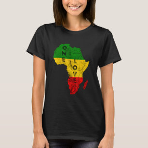 Reggae Africa Map Rasta Regae Music Rastafari Afri T-Shirt