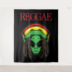 Reggae Alien Tapestry