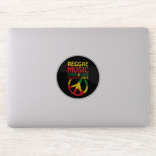 Reggae and Peace Symbol with positive quotes