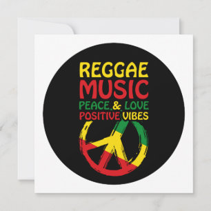 Reggae and Peace Symbol with positive quotes