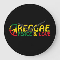 Reggae art with positive words Peace and Love