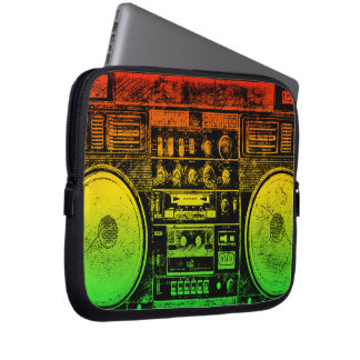 reggae boombox laptop sleeve