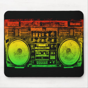 Reggae Boombox Mouse Mat