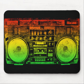 Reggae Boombox Mouse Mat