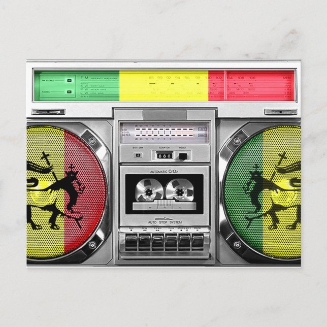 reggae boombox postcard (Front)