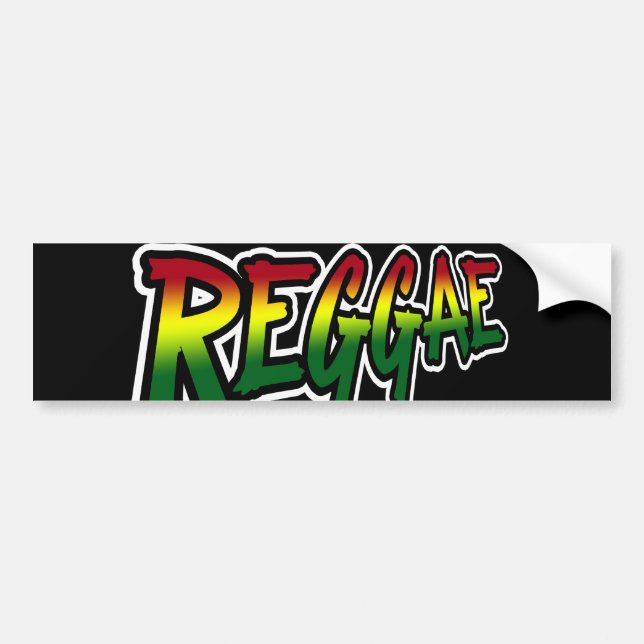 REGGAE BUMPER STICKER (Front)