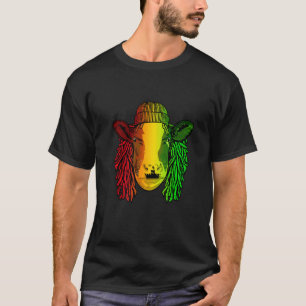 Reggae Cool Cow Beef Dreads Dreadlocks Ox Rasta T-Shirt