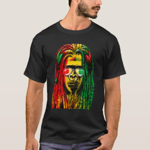 Reggae  Cool Gorilla  Dreadlocks  Rasta  Dreads  R T-Shirt
