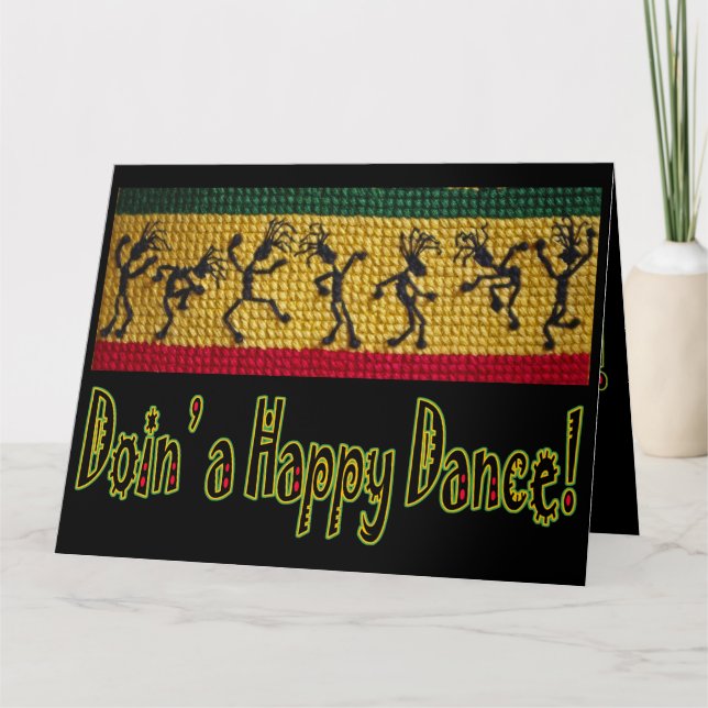 reggae dance birthday card (Front)