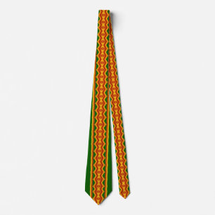 Reggae Diamonds and Stripes African Influence Tie