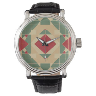 Reggae Geometric Pastel Tile Watch