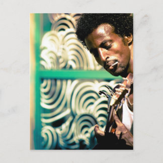 Reggae Guitar Man Postcard