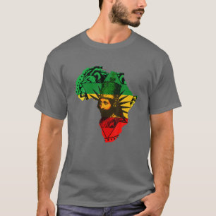Reggae Haile Selassie Rastafarian Jamaican Ethiopi T-Shirt