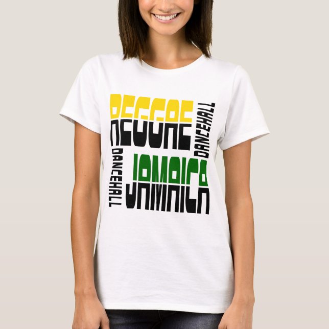 Reggae Jamaica Dance Hall Cube, 3 Colours T-Shirt (Front)