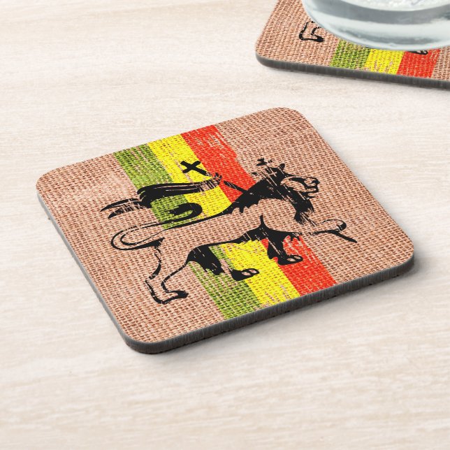 Reggae king lion coaster (Left Side)