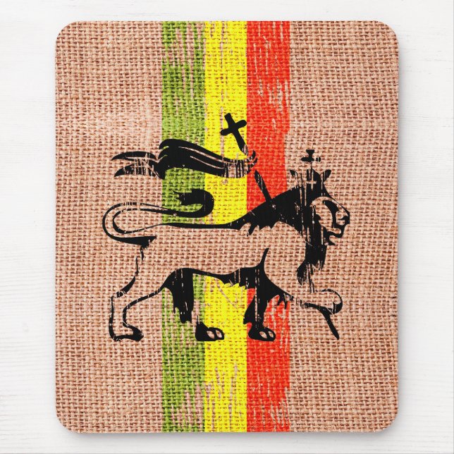 Reggae king lion mouse mat (Front)