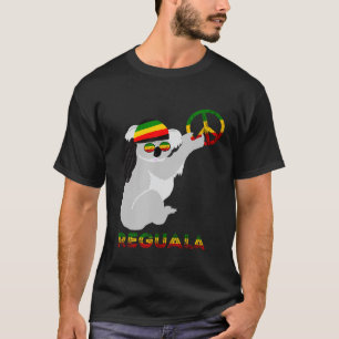 Reggae Koala Hippie Eucalyptus Bear Rasta Reggae M T-Shirt
