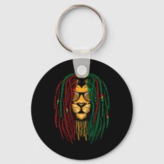 Reggae Lion Dreadlocks Wild Cat Rasta Africa Rasta Key Ring