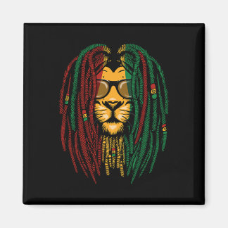 Reggae Lion Dreadlocks Wild Cat Rasta Africa Rasta Magnet