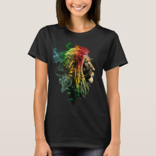 Reggae Lion Rastafari Music Freedom Zion Jamaica   T-Shirt