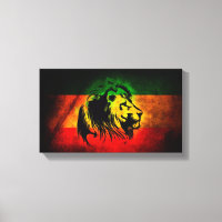 Reggae Lion Red Yellow Green Artistic