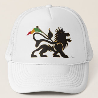 Reggae lion trucker hat