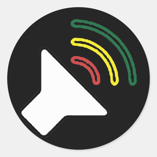 Reggae Listen Sticker (Front)