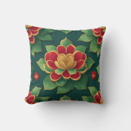 Reggae Lotus Flower Cushion