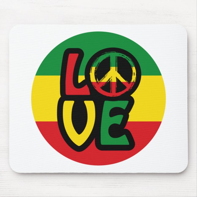 Reggae LOVE Mouse Mat (Front)
