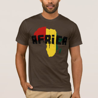 Reggae Map of Africa African Ragga Art T-Shirt