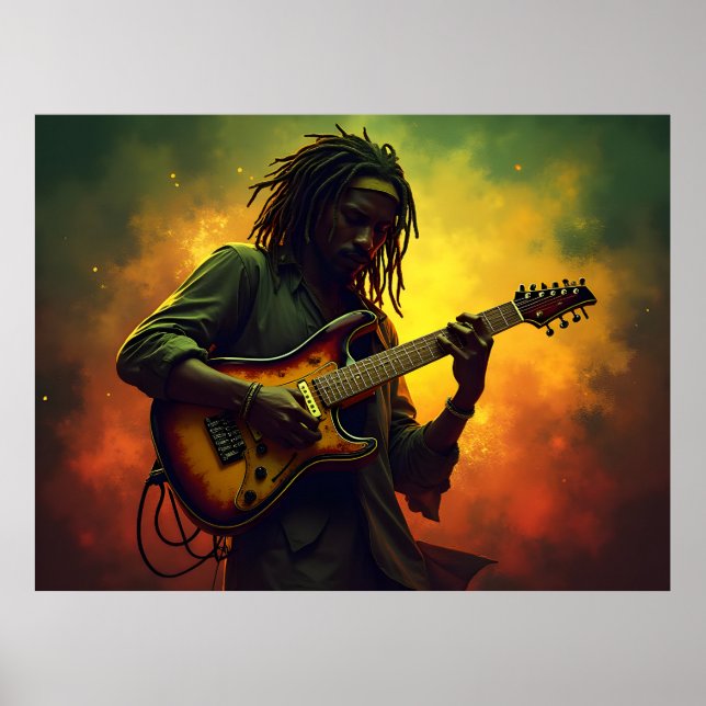 Reggae music art poster (Front)