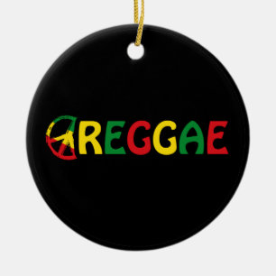 Reggae Music Ceramic Tree Decoration