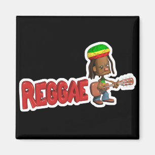 reggae music design magnet