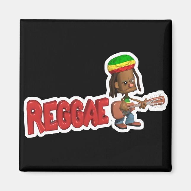reggae music design magnet (Front)