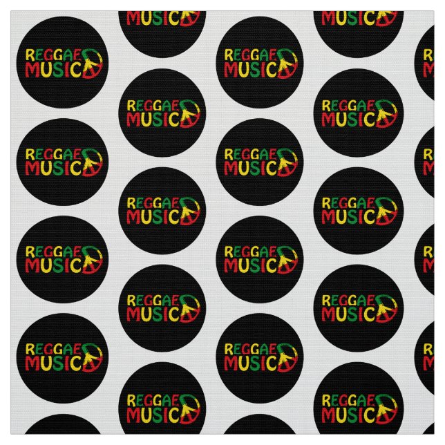 Reggae Music design, reggae art Fabric (Swatch)