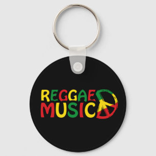 Reggae Music design, reggae art Key Ring