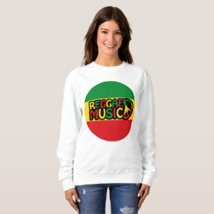 Reggae Music design with rastafari style and color Sweatshirt