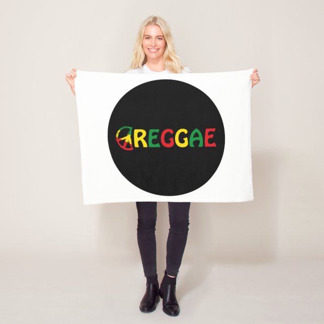 Reggae Music Fleece Blanket (In Situ)